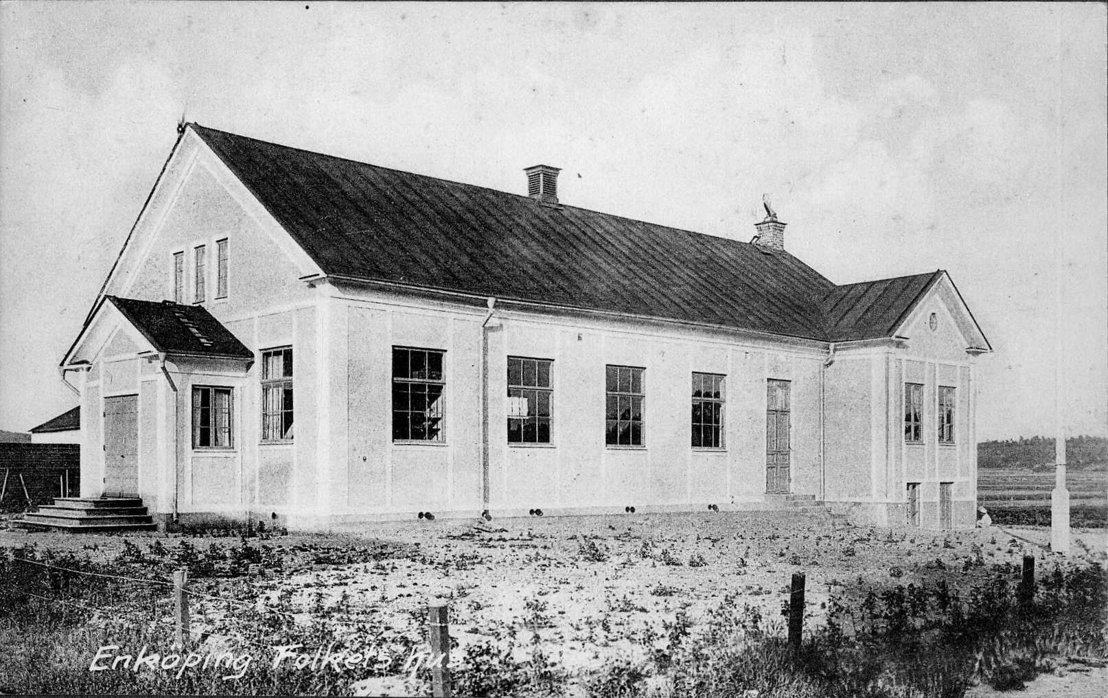 Folkets Hus i Enköping, 1912. (Bild: Arbetarrörelsens arkiv, Enköping)