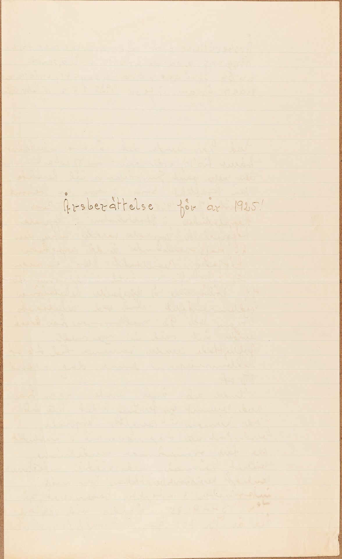 Beklädnadsarbetareförbundet avd 012 sektion 11 Uppsala - annual report (1925)