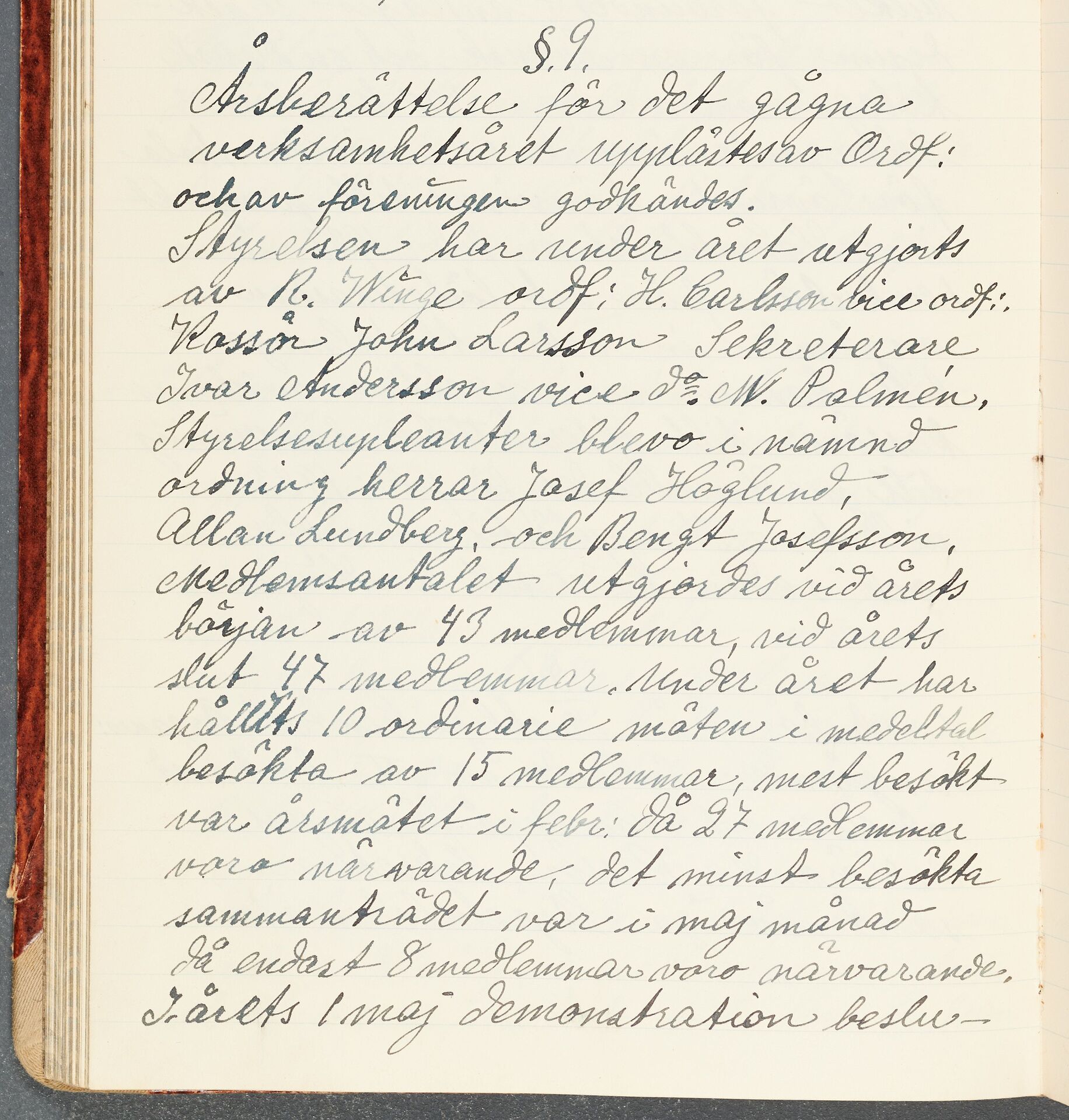 Sadelmakare- och Tapetserareförbundet avd 007 Uppsala - annual report (1932)